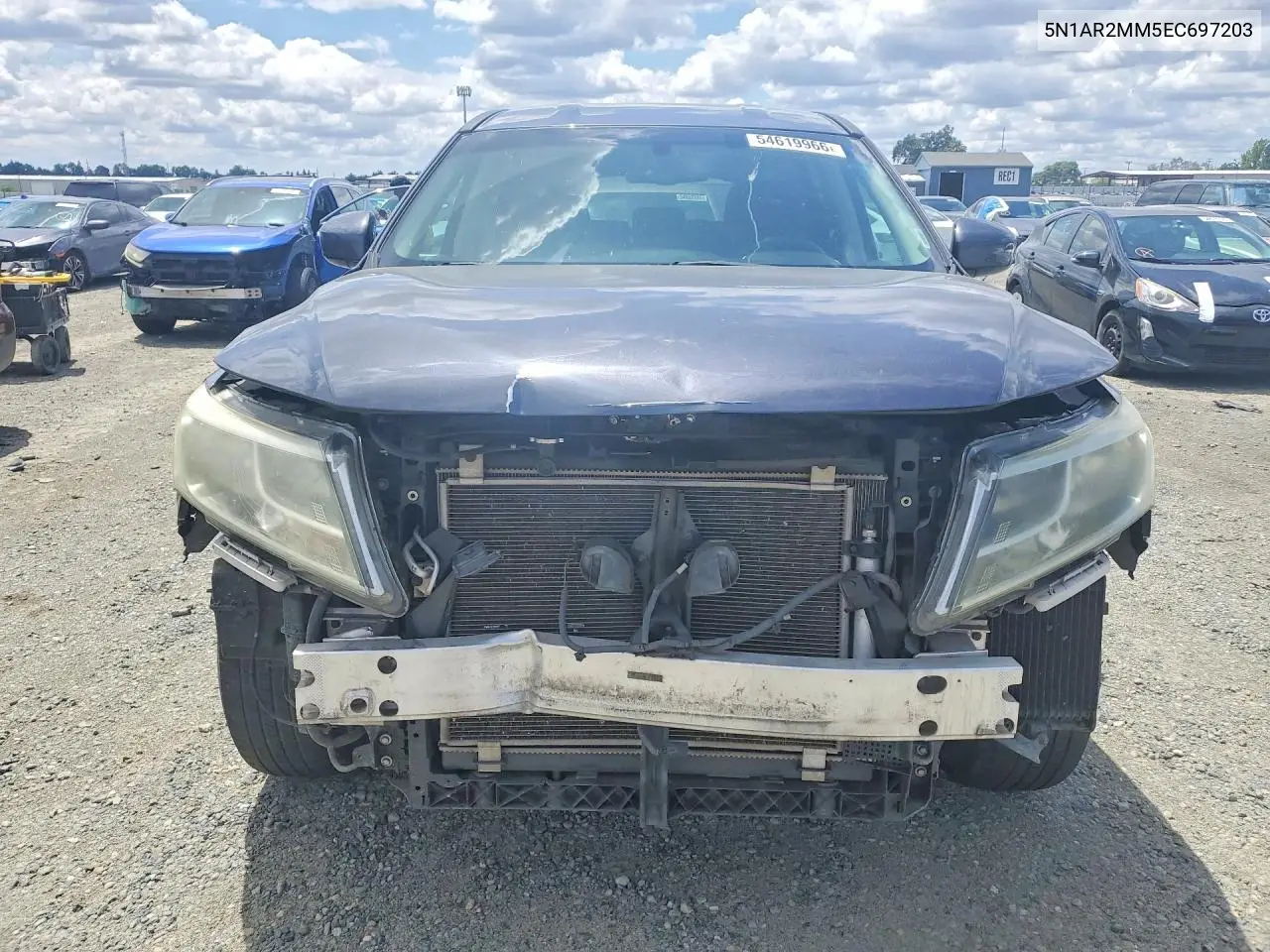 2014 Nissan Pathfinder S VIN: 5N1AR2MM5EC697203 Lot: 54619966