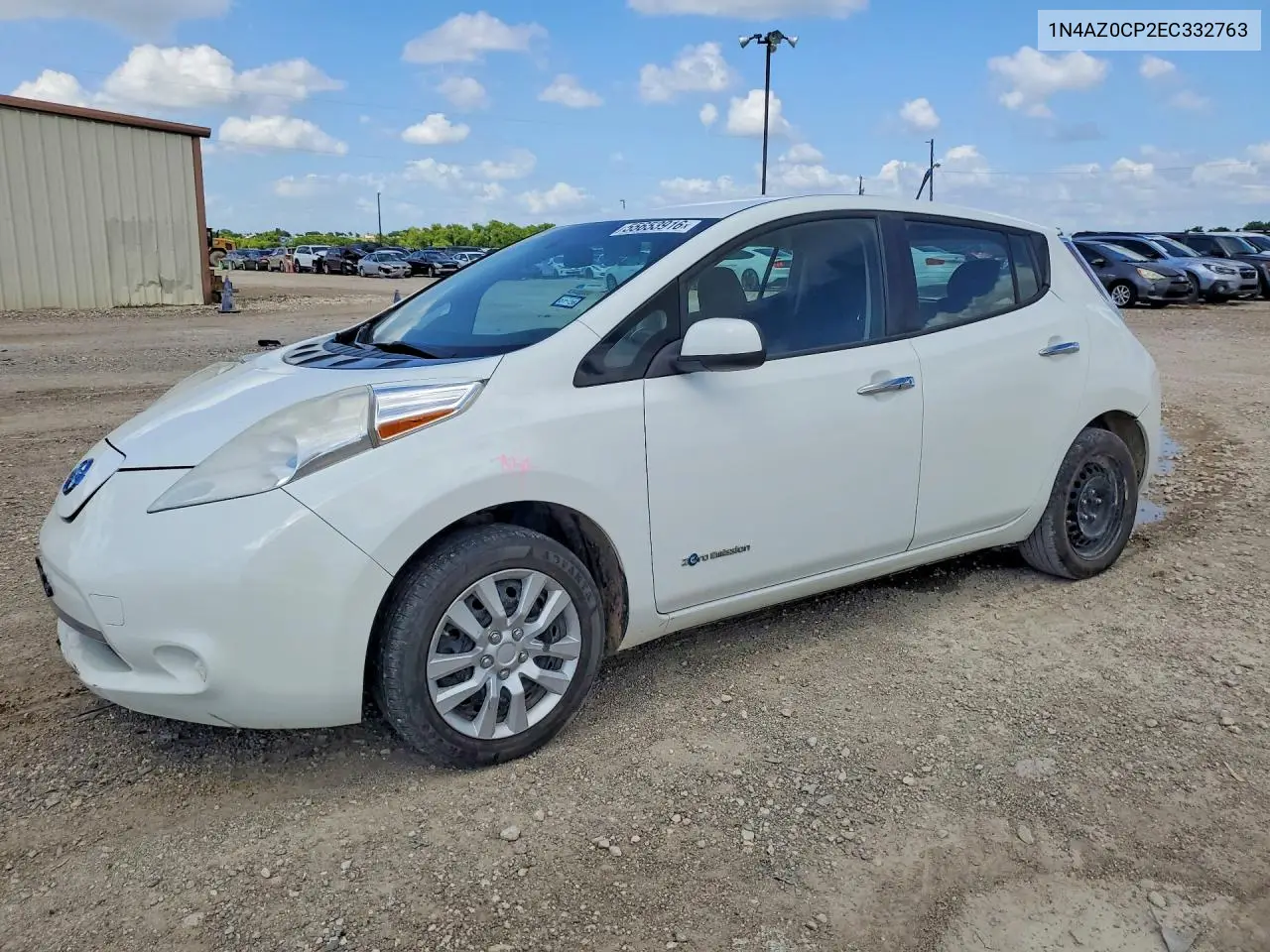 2014 Nissan Leaf S VIN: 1N4AZ0CP2EC332763 Lot: 55653916