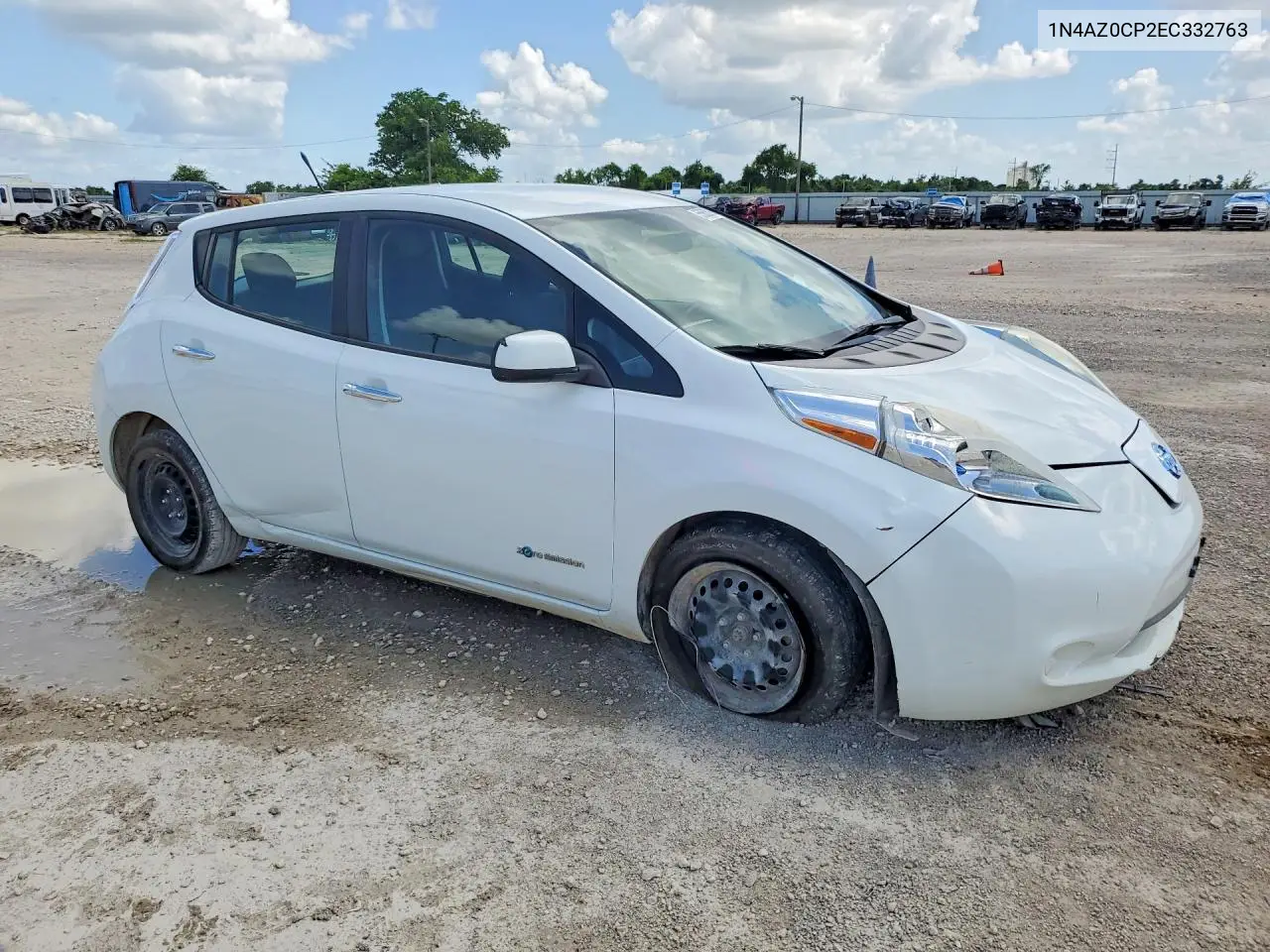 2014 Nissan Leaf S VIN: 1N4AZ0CP2EC332763 Lot: 55653916