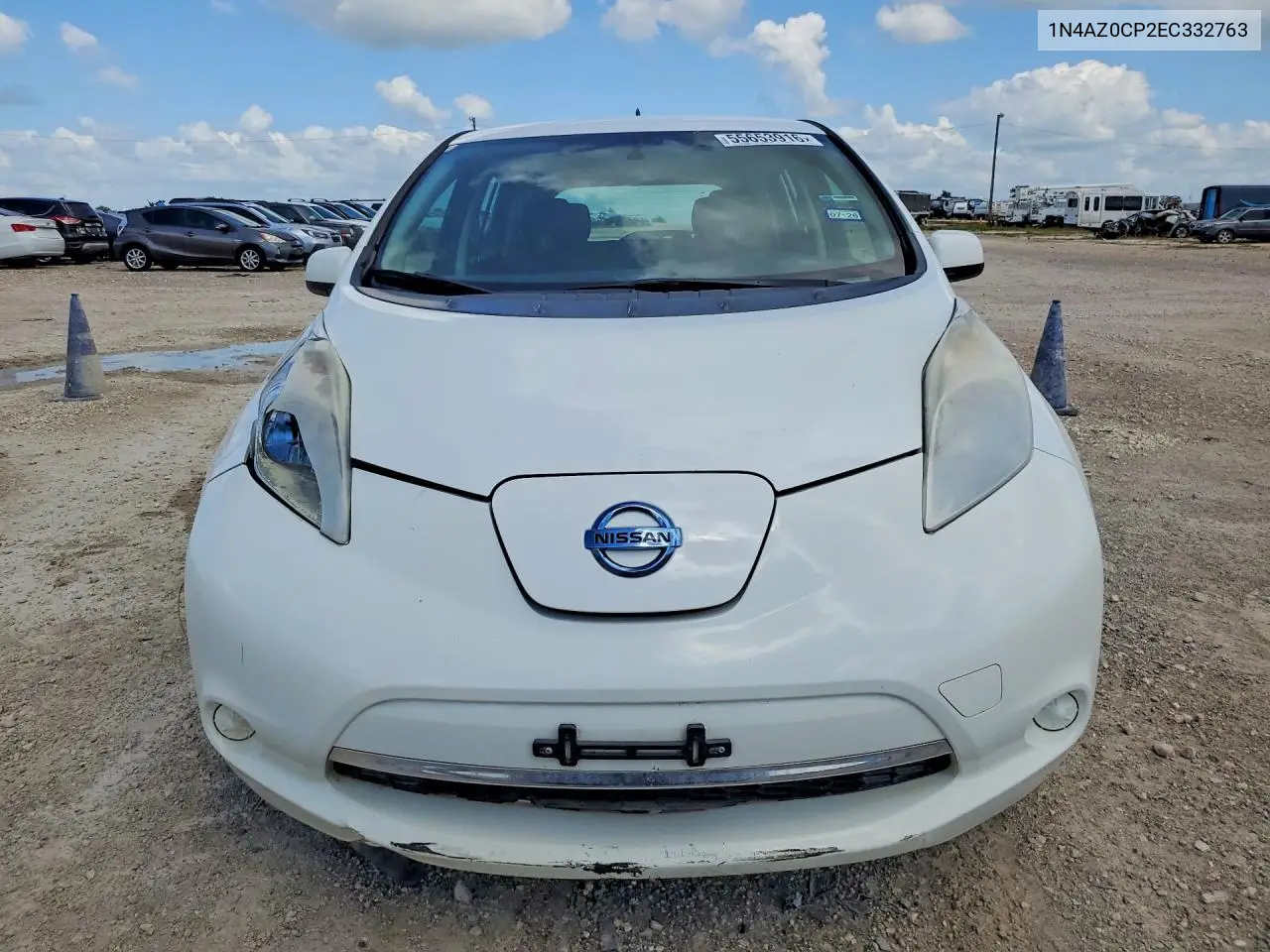 2014 Nissan Leaf S VIN: 1N4AZ0CP2EC332763 Lot: 55653916