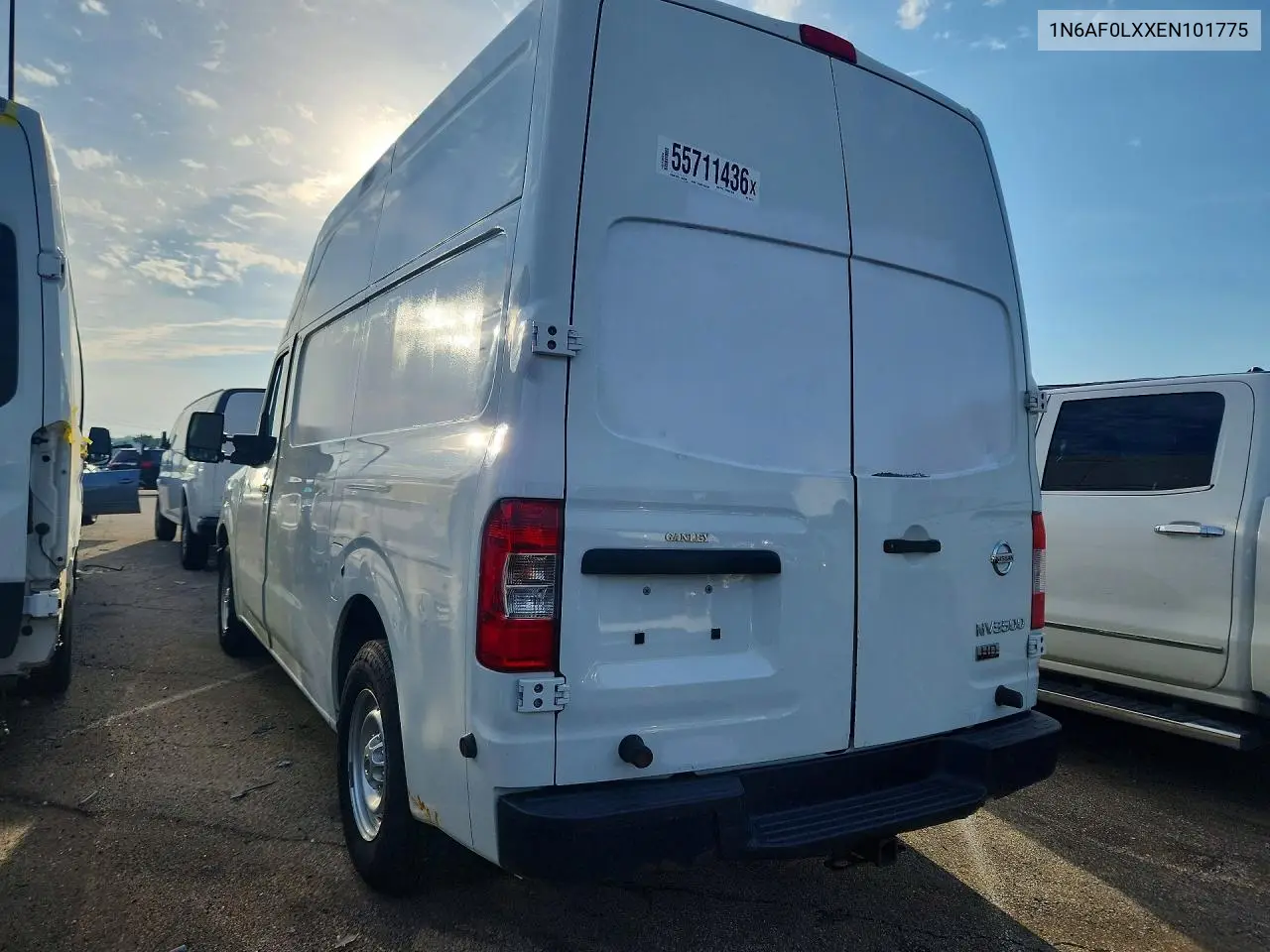 2014 Nissan Nv 2500 Hd S VIN: 1N6AF0LXXEN101775 Lot: 55711436