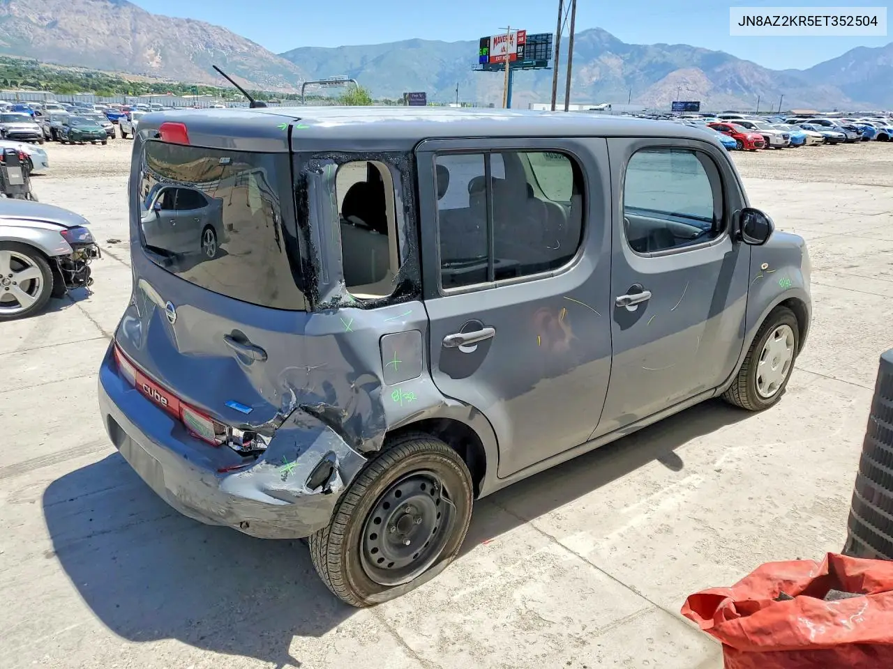 2014 Nissan Cube VIN: JN8AZ2KR5ET352504 Lot: 56304326