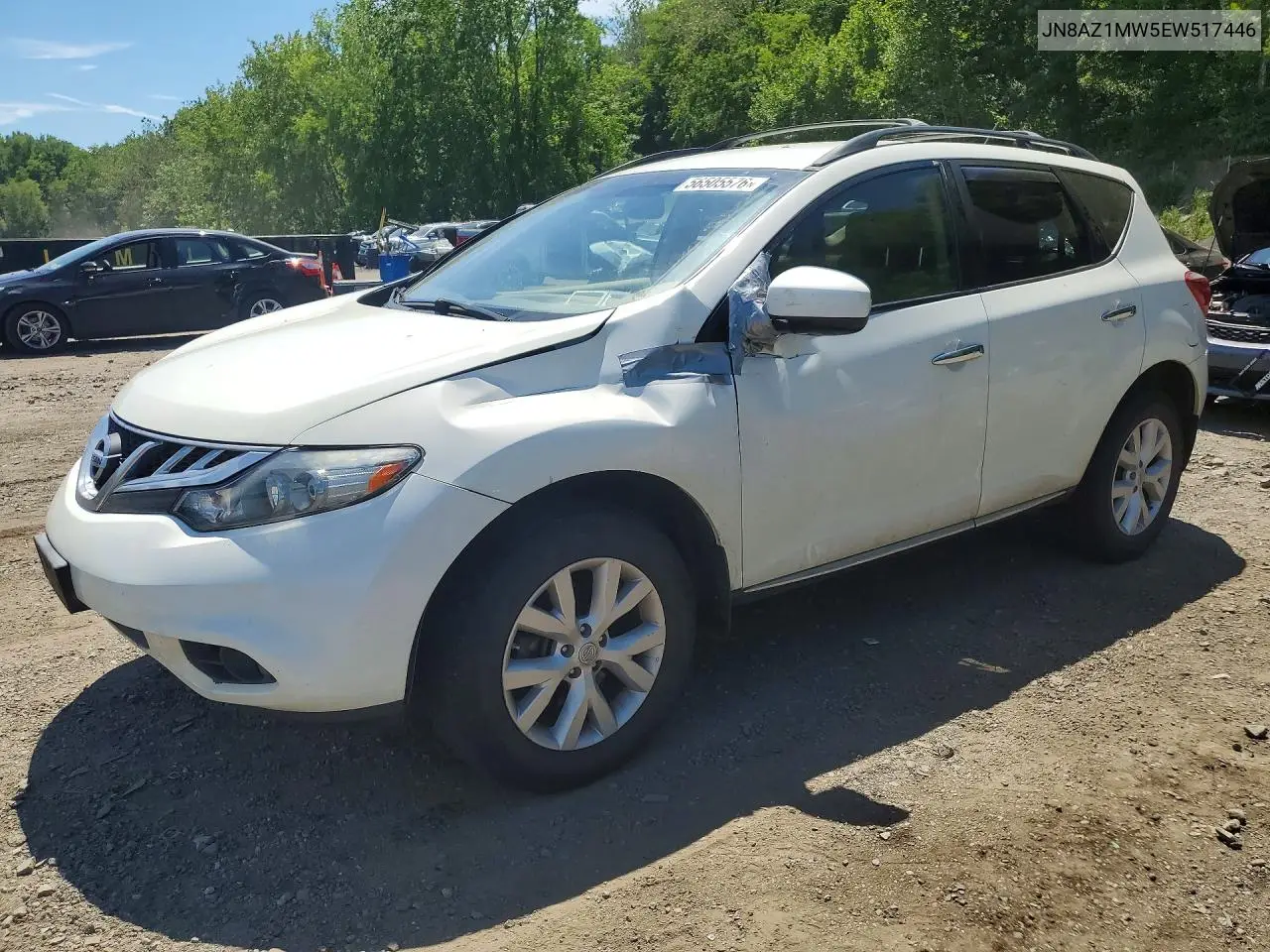 2014 Nissan Murano Sv VIN: JN8AZ1MW5EW517446 Lot: 56505576
