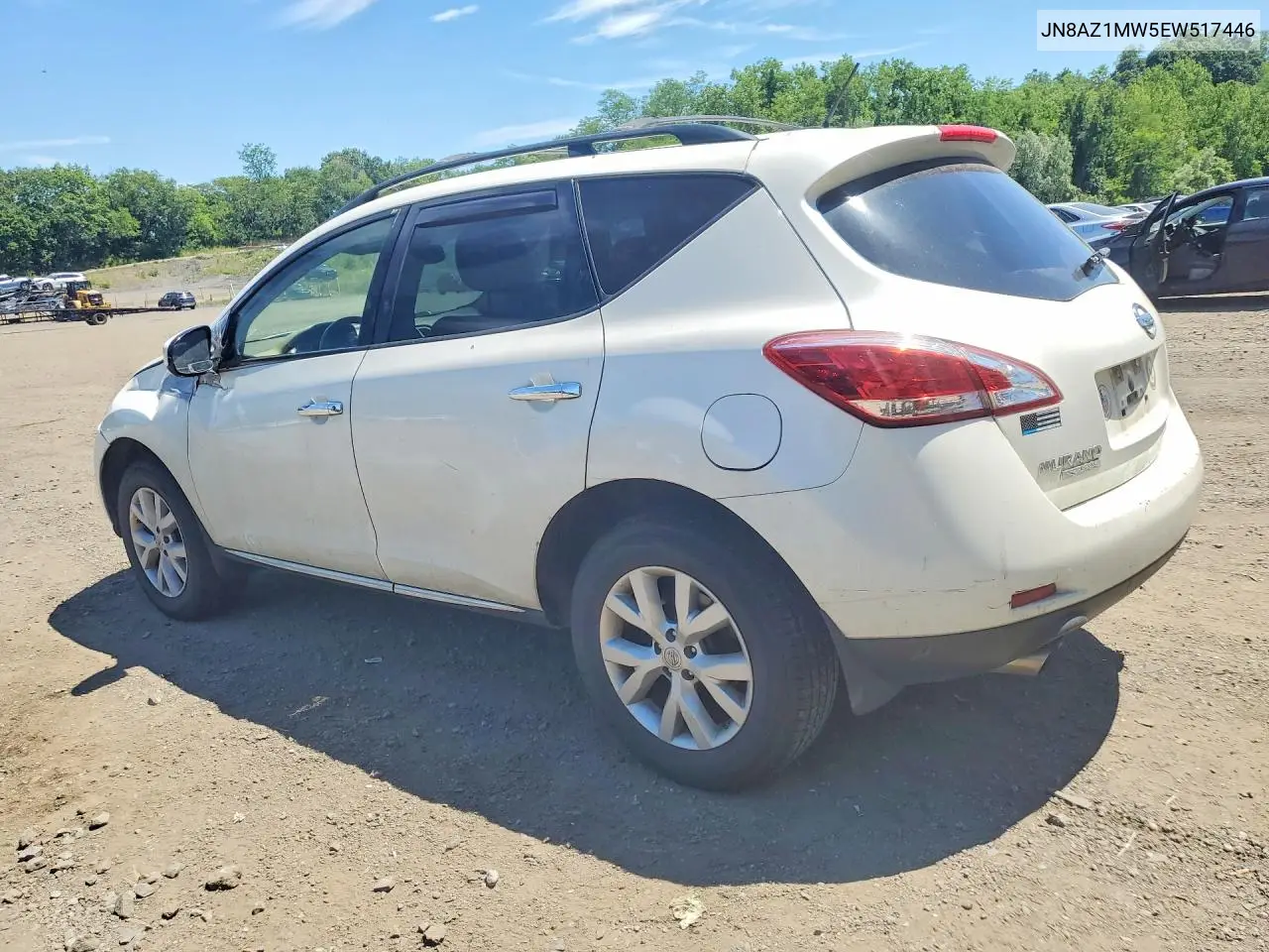 2014 Nissan Murano Sv VIN: JN8AZ1MW5EW517446 Lot: 56505576