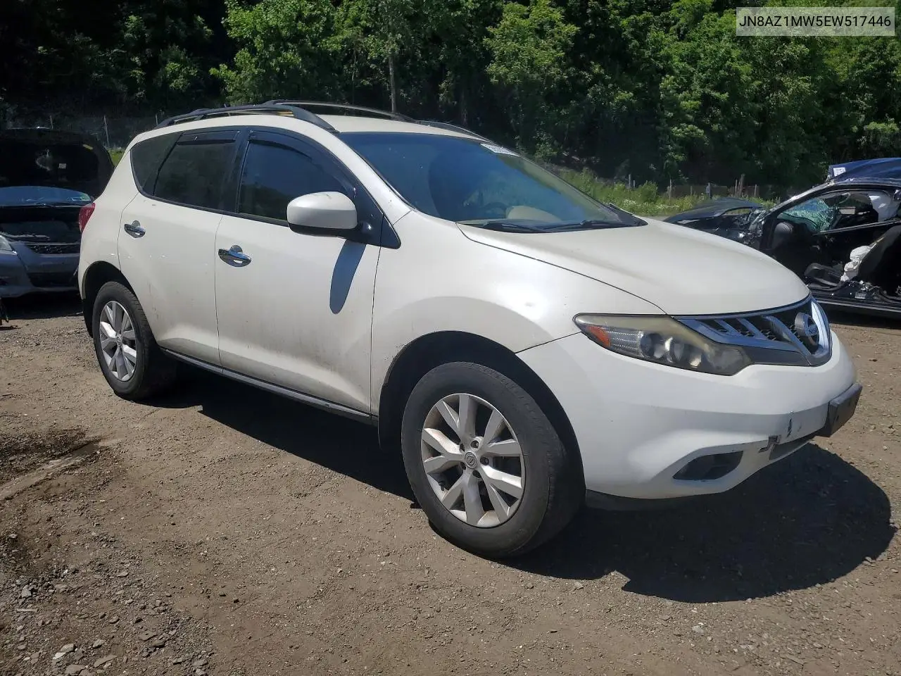 2014 Nissan Murano Sv VIN: JN8AZ1MW5EW517446 Lot: 56505576