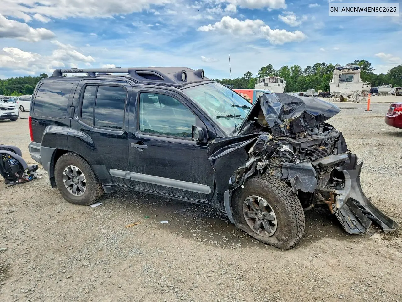 2014 Nissan Xterra Pro-4X VIN: 5N1AN0NW4EN802625 Lot: 57042536