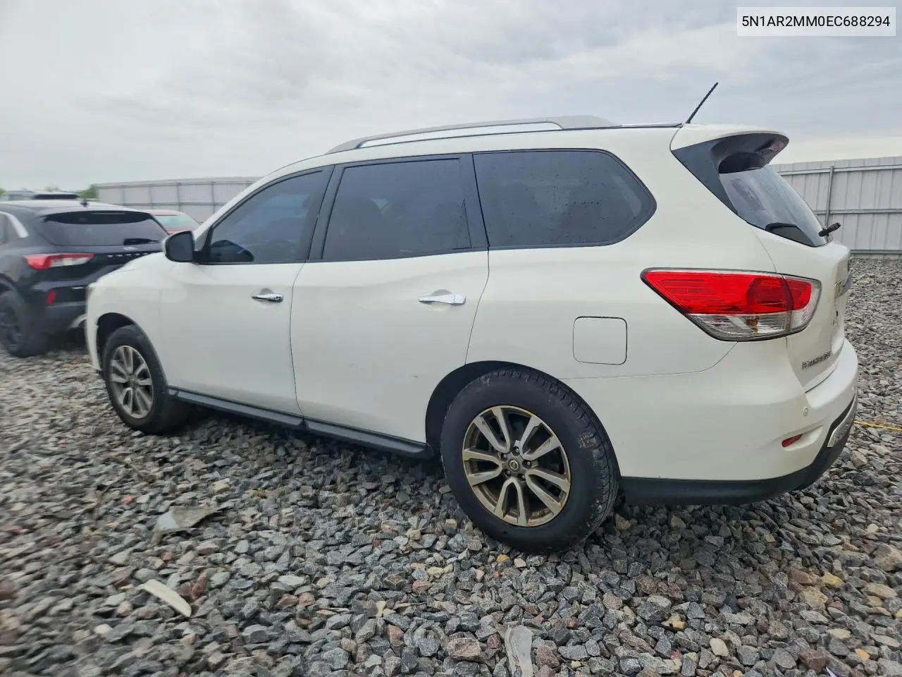 2014 Nissan Pathfinder Sv VIN: 5N1AR2MM0EC688294 Lot: 57265226