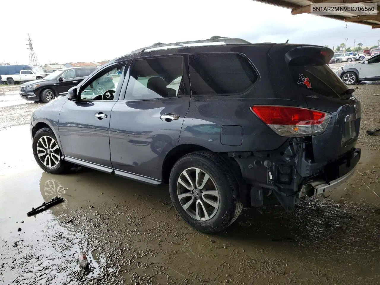 2014 Nissan Pathfinder Sv VIN: 5N1AR2MN9EC706560 Lot: 57529726