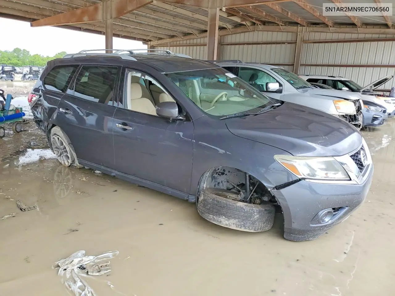 2014 Nissan Pathfinder Sv VIN: 5N1AR2MN9EC706560 Lot: 57529726