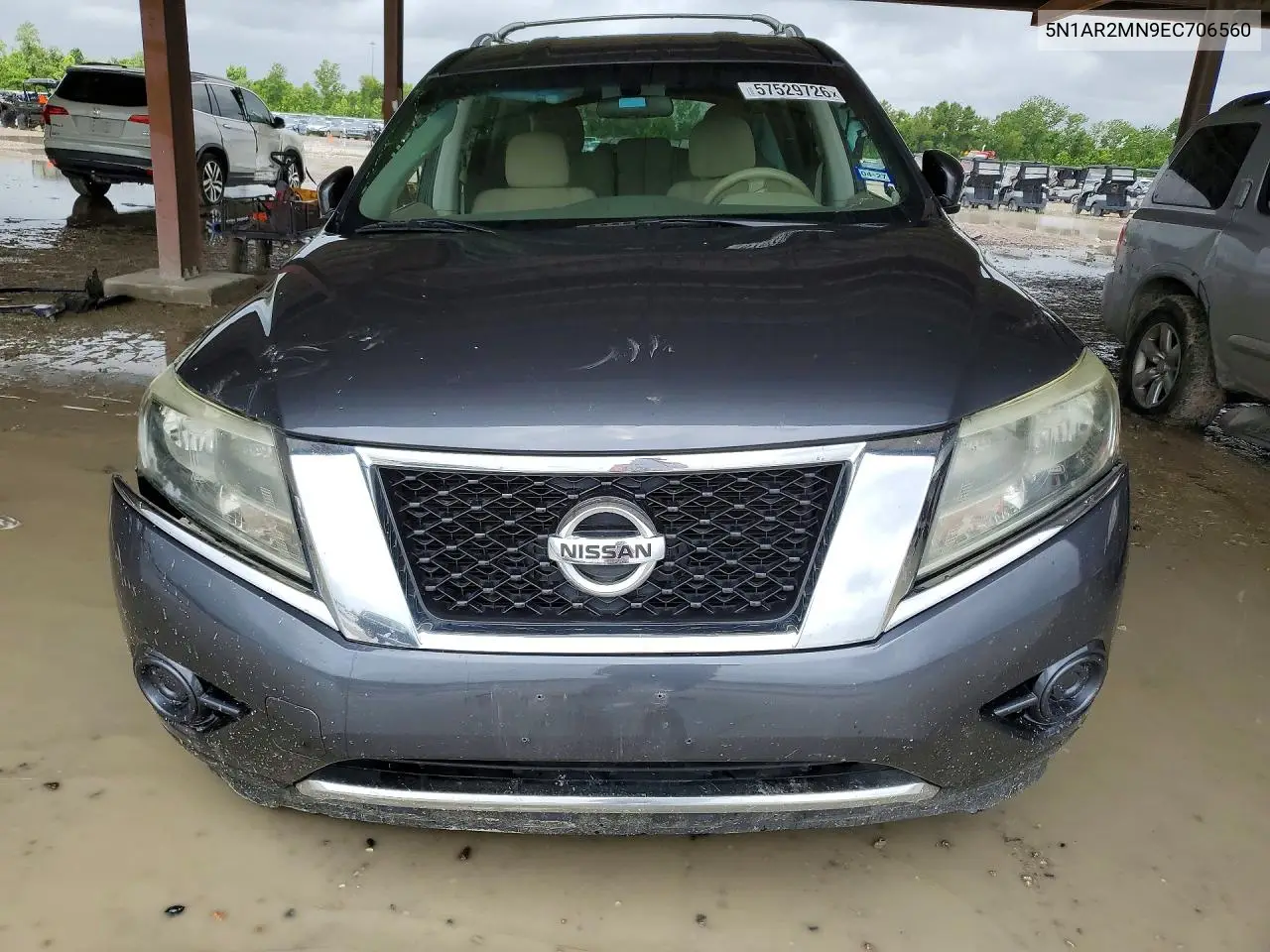 2014 Nissan Pathfinder Sv VIN: 5N1AR2MN9EC706560 Lot: 57529726