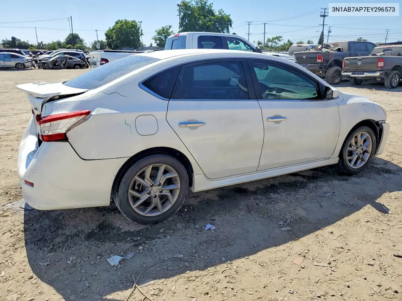2014 Nissan Sentra Sr VIN: 3N1AB7AP7EY296573 Lot: 57854226