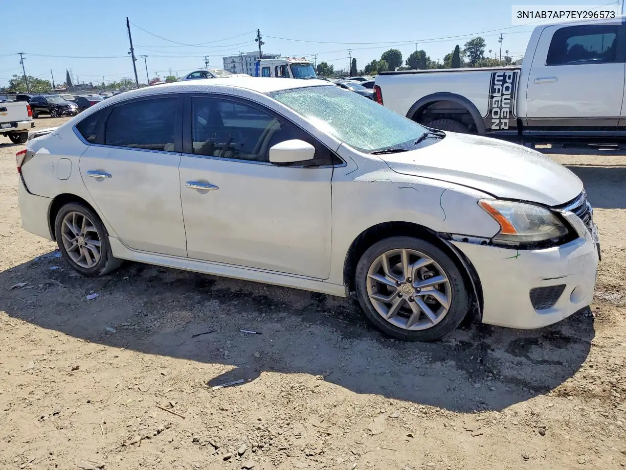 2014 Nissan Sentra Sr VIN: 3N1AB7AP7EY296573 Lot: 57854226