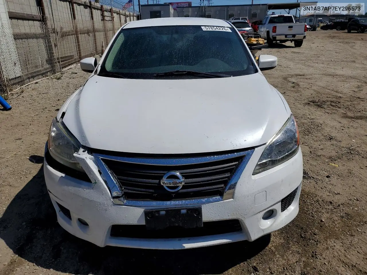 2014 Nissan Sentra Sr VIN: 3N1AB7AP7EY296573 Lot: 57854226