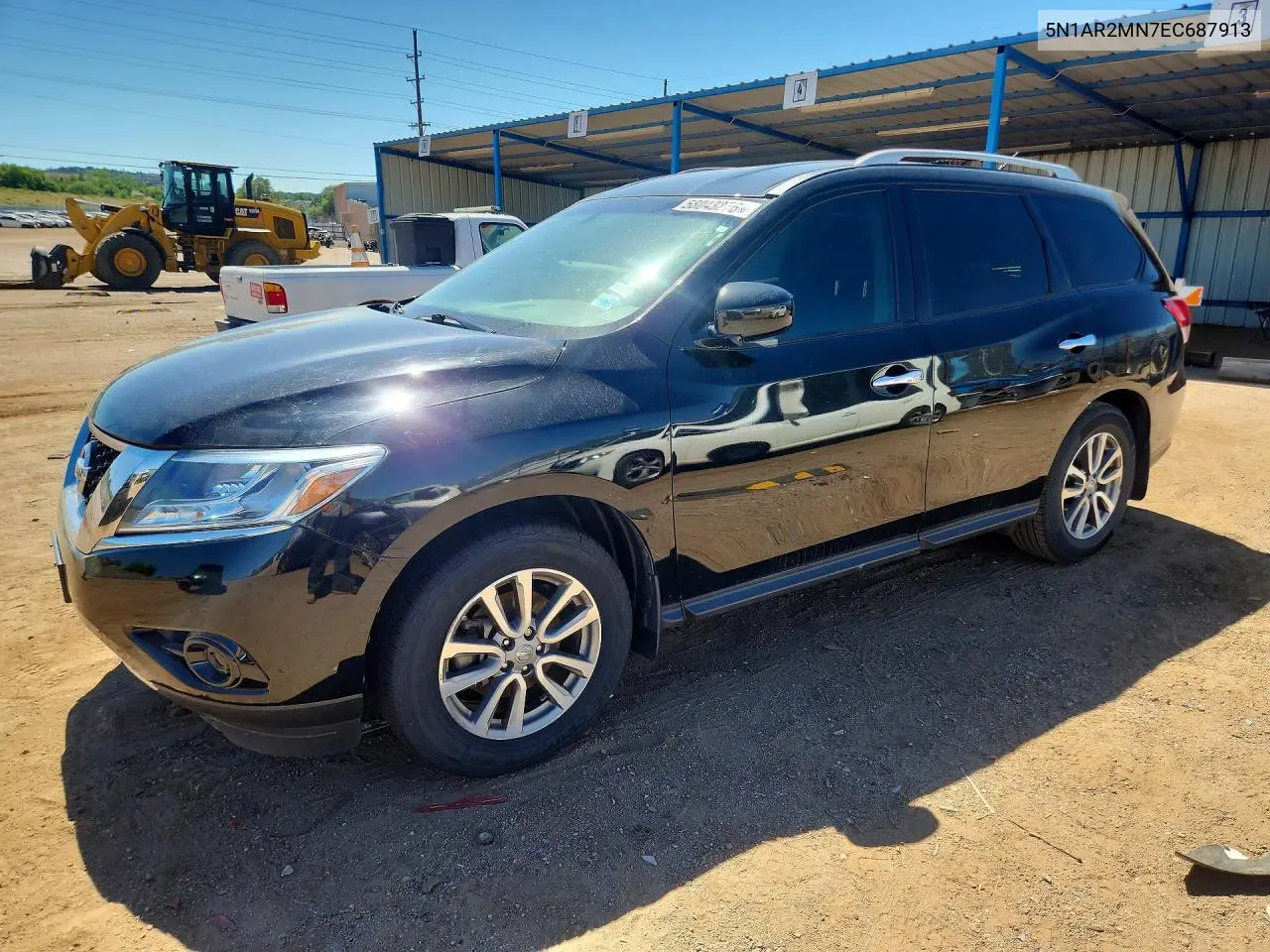 2014 Nissan Pathfinder Sv VIN: 5N1AR2MN7EC687913 Lot: 58043276