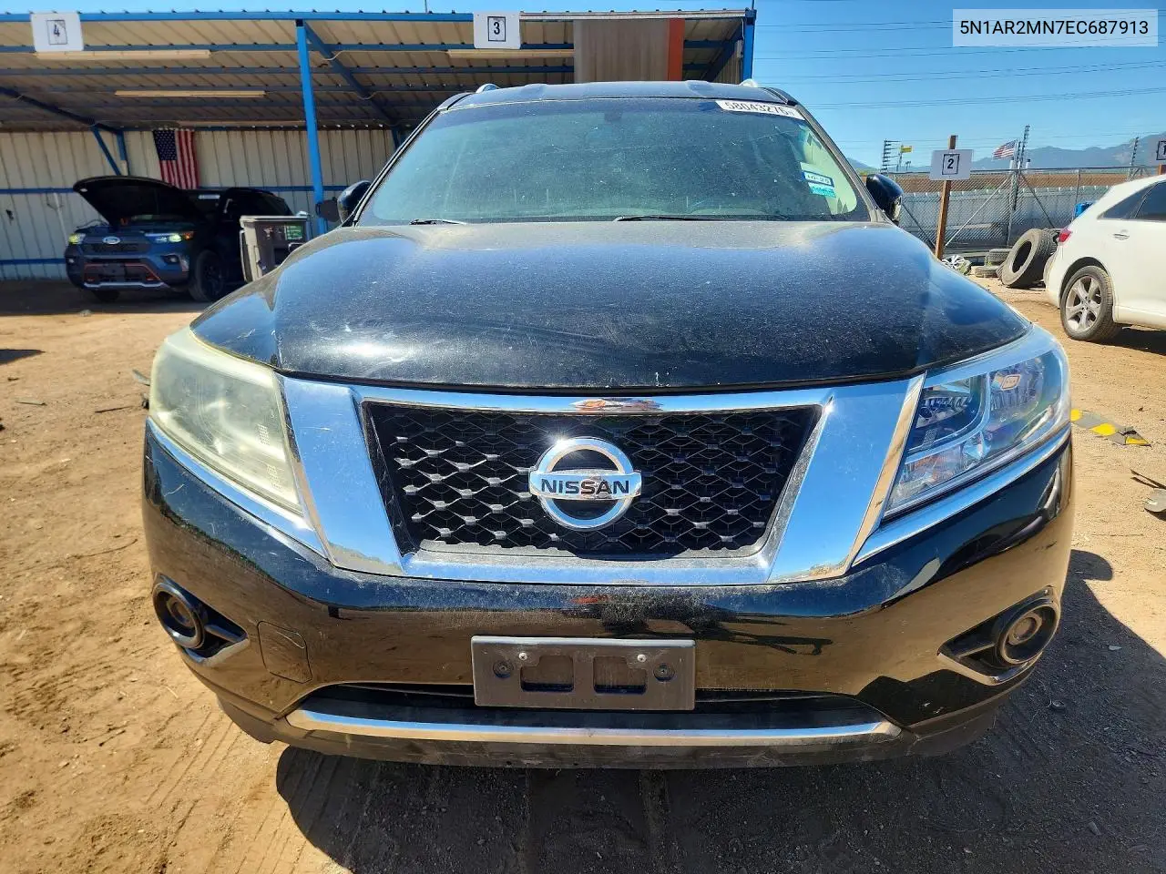 2014 Nissan Pathfinder Sv VIN: 5N1AR2MN7EC687913 Lot: 58043276