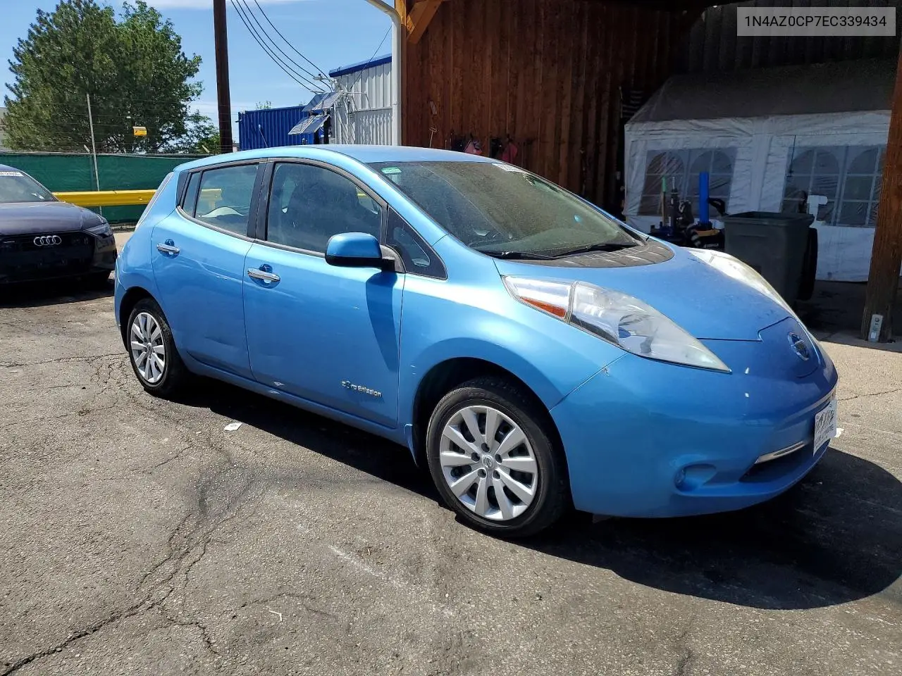 2014 Nissan Leaf S VIN: 1N4AZ0CP7EC339434 Lot: 58083236