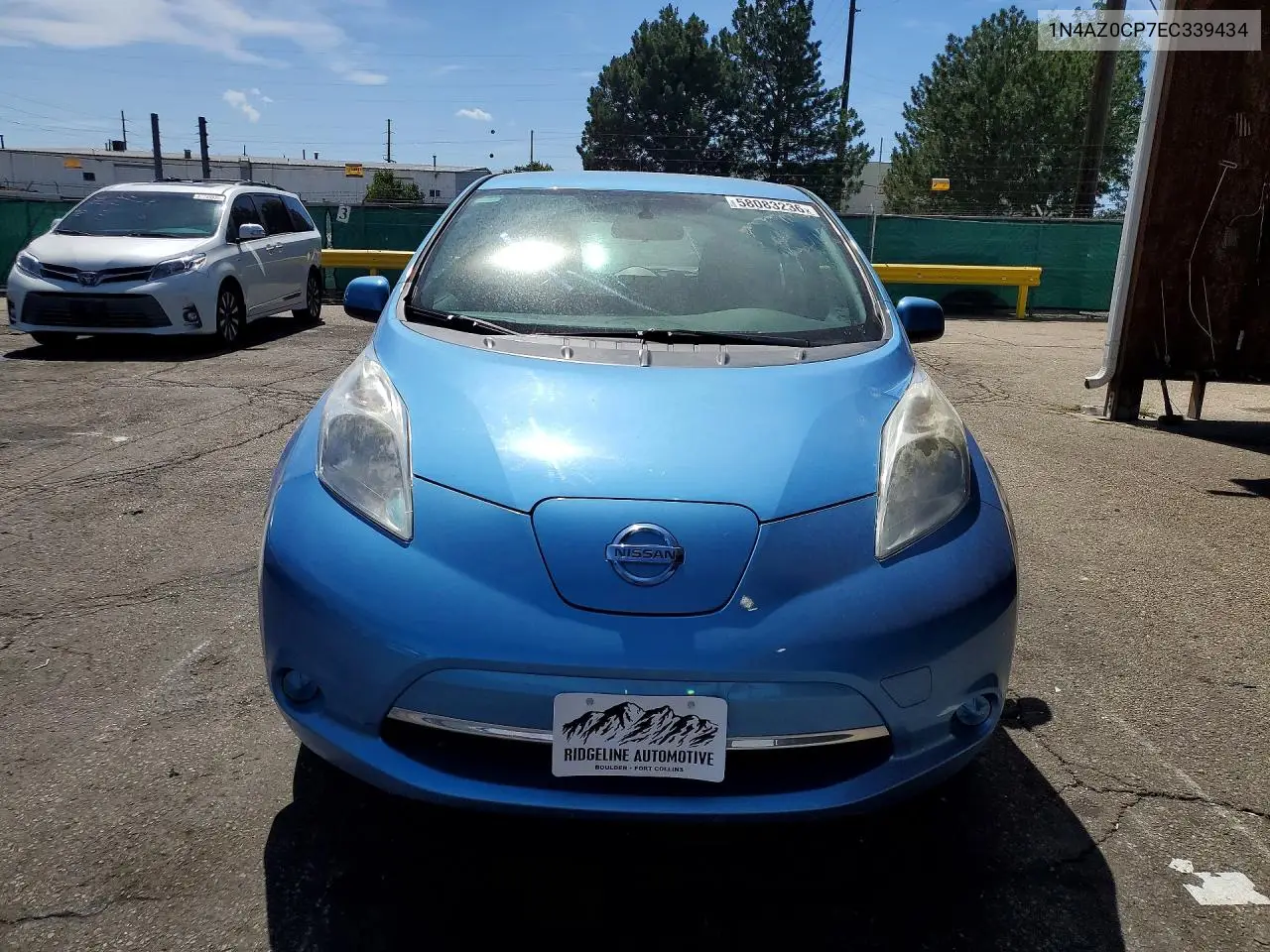 2014 Nissan Leaf S VIN: 1N4AZ0CP7EC339434 Lot: 58083236