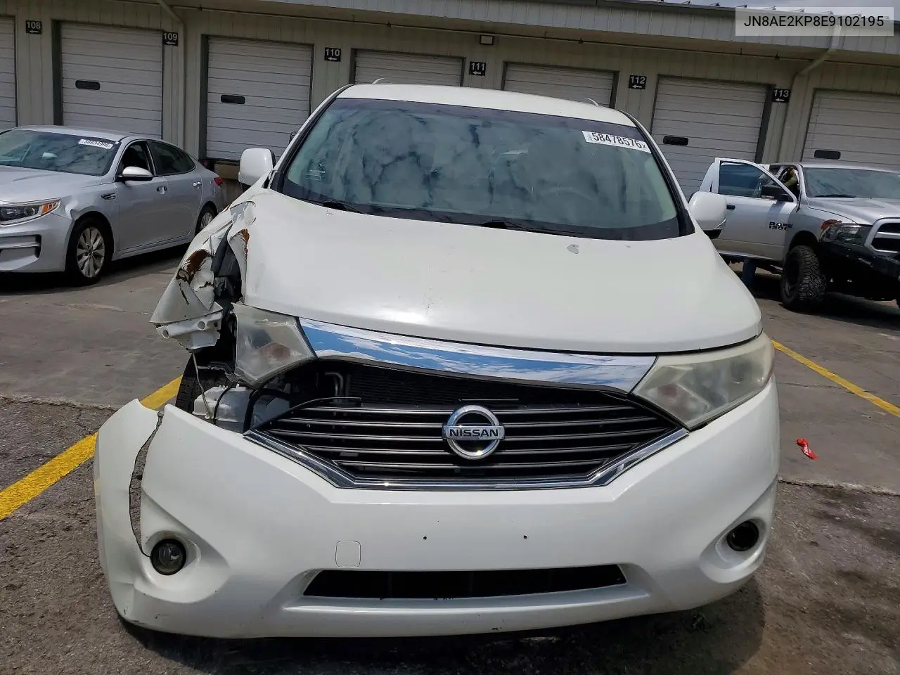 2014 Nissan Quest 3.5 Sl VIN: JN8AE2KP8E9102195 Lot: 58478576