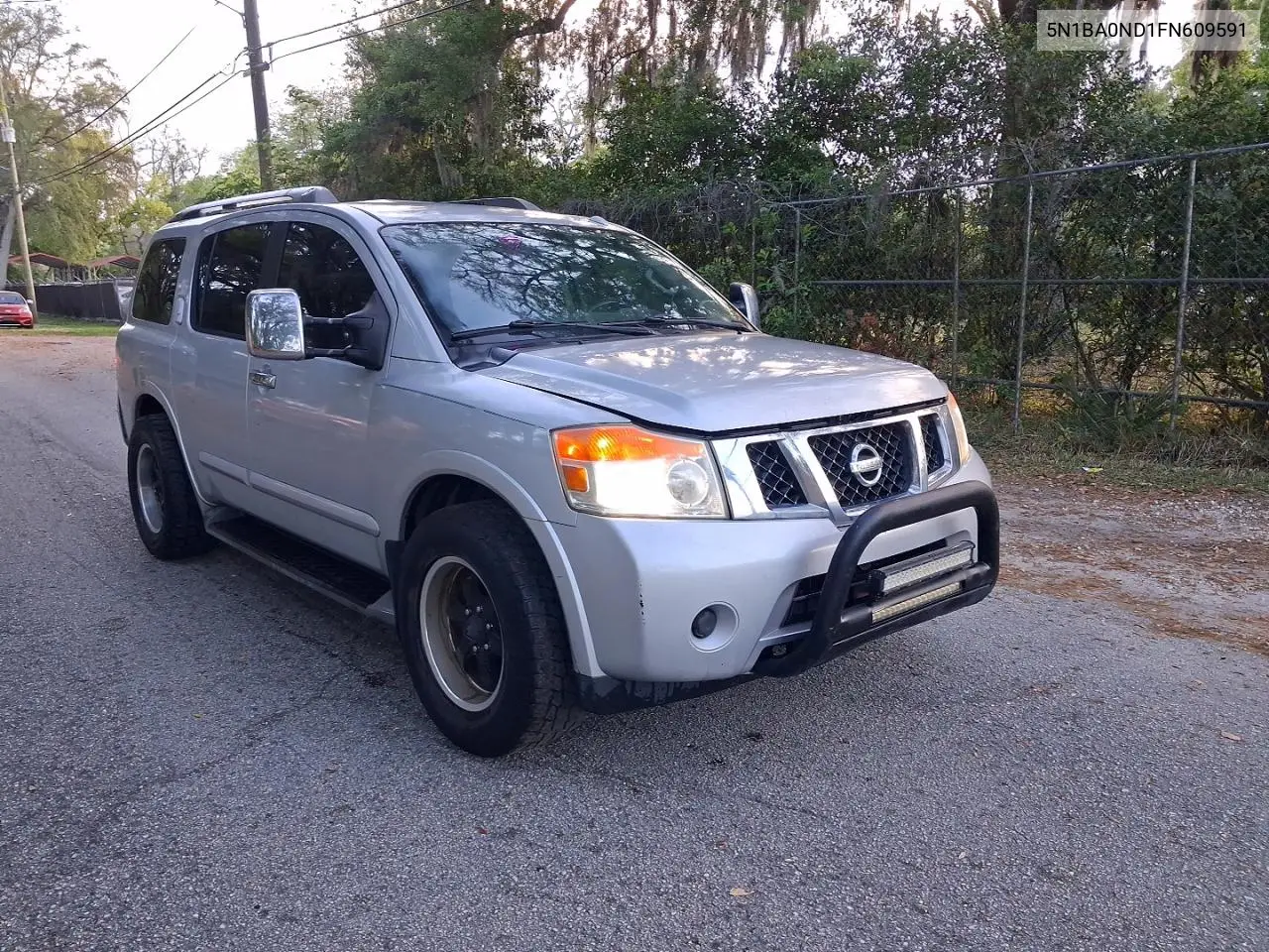 2015 Niss Armada VIN: 5N1BA0ND1FN609591 Lot: 49004526