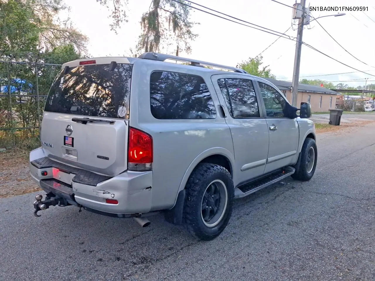 2015 Niss Armada VIN: 5N1BA0ND1FN609591 Lot: 49004526