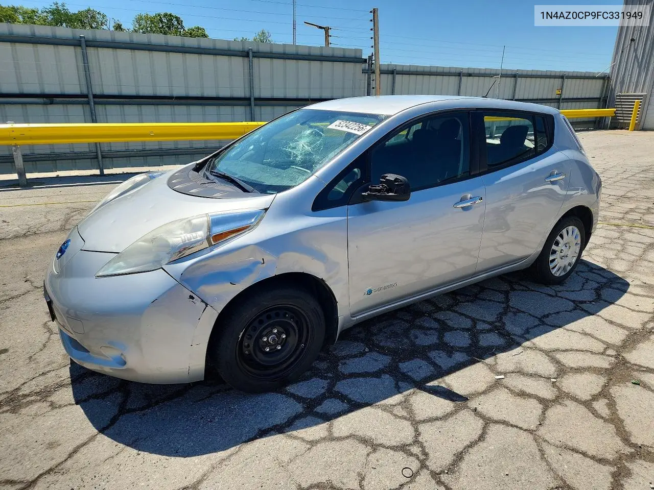 2015 Nissan Leaf S VIN: 1N4AZ0CP9FC331949 Lot: 52342256