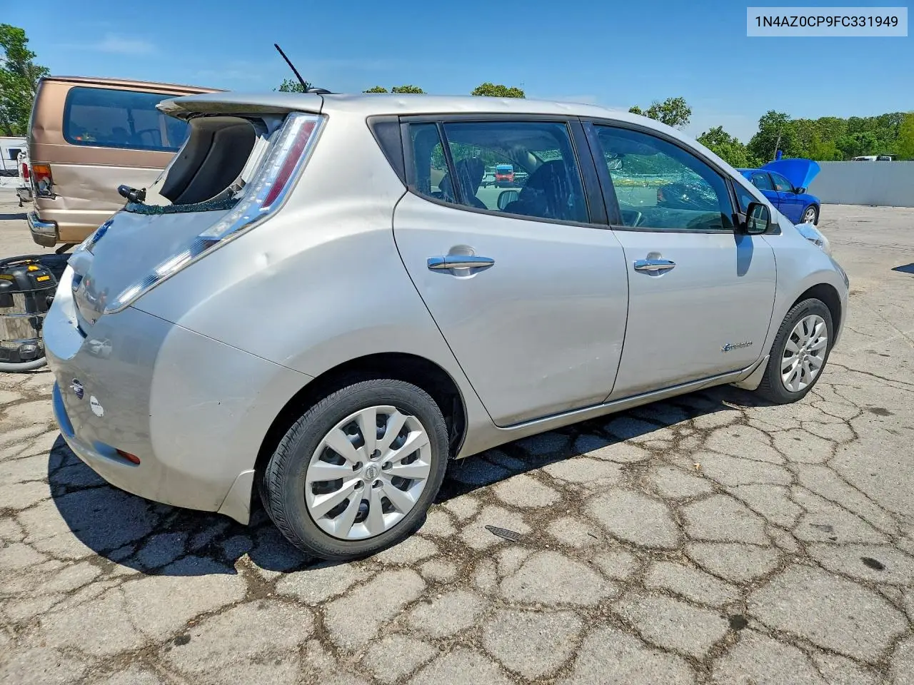 2015 Nissan Leaf S VIN: 1N4AZ0CP9FC331949 Lot: 52342256