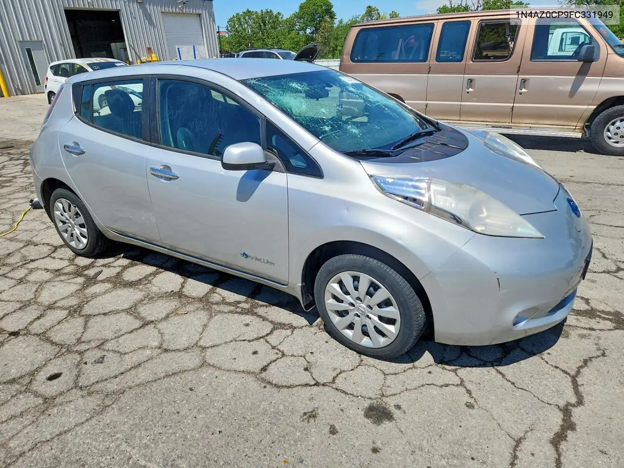 2015 Nissan Leaf S VIN: 1N4AZ0CP9FC331949 Lot: 52342256