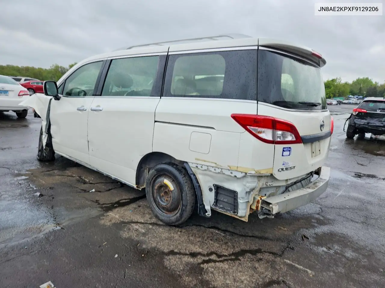 2015 Nissan Quest 3.5 S VIN: JN8AE2KPXF9129206 Lot: 52606666