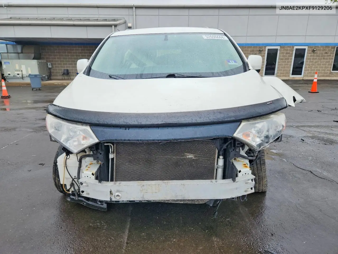 2015 Nissan Quest 3.5 S VIN: JN8AE2KPXF9129206 Lot: 52606666