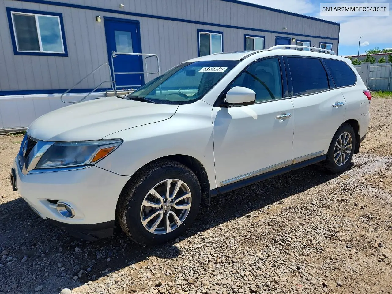 2015 Nissan Pathfinder Sl VIN: 5N1AR2MM5FC643658 Lot: 55196056