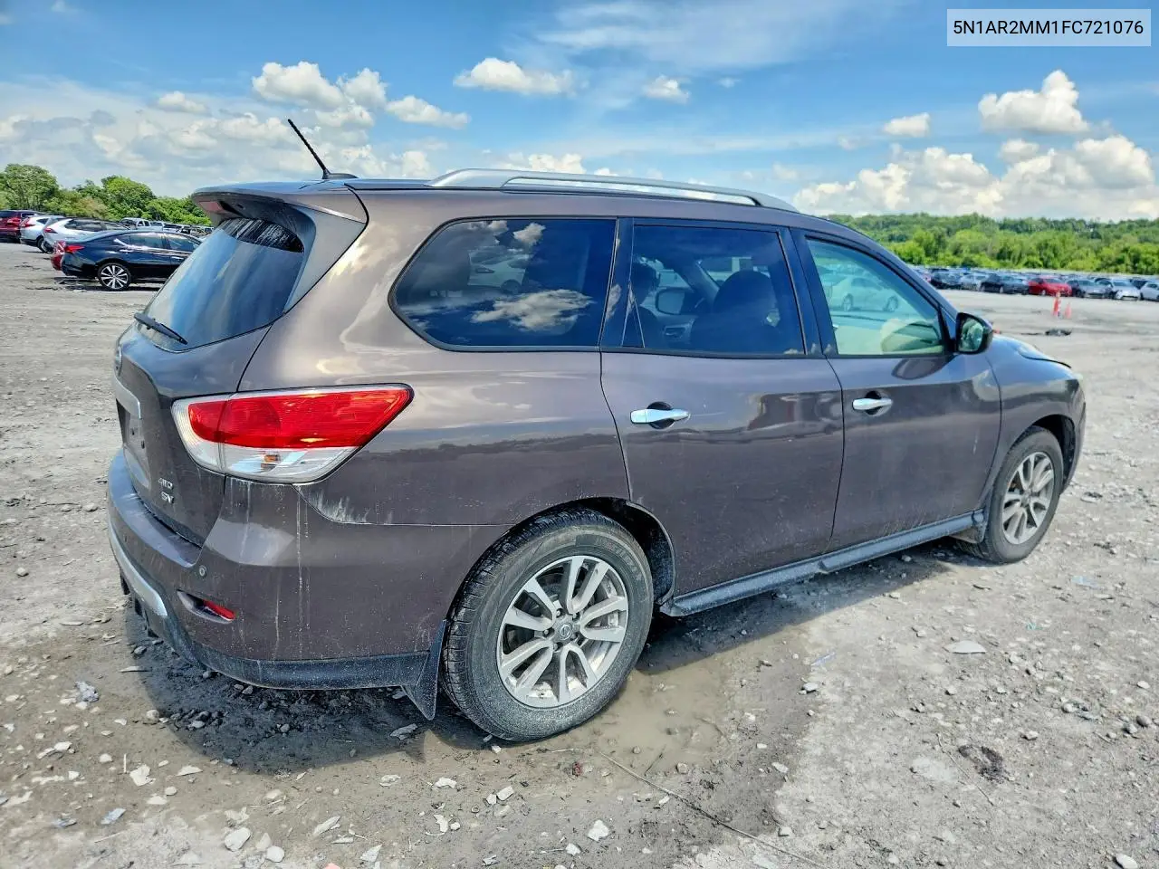 2015 Nissan Pathfinder Sv VIN: 5N1AR2MM1FC721076 Lot: 55951986