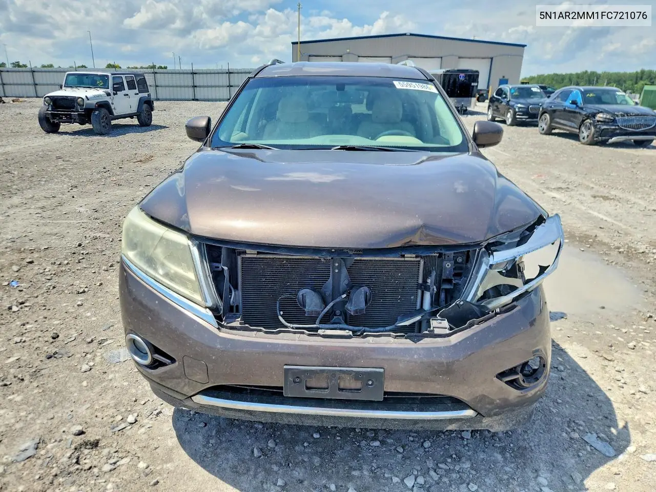 2015 Nissan Pathfinder Sv VIN: 5N1AR2MM1FC721076 Lot: 55951986