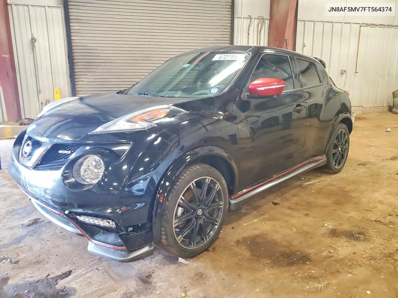 2015 Nissan Juke S VIN: JN8AF5MV7FT564374 Lot: 57271566