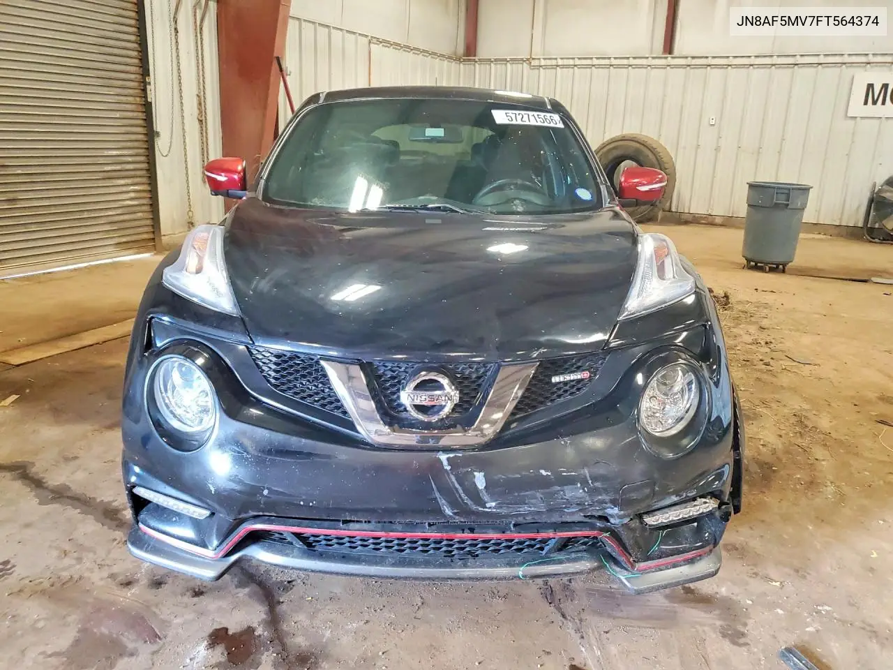 2015 Nissan Juke S VIN: JN8AF5MV7FT564374 Lot: 57271566