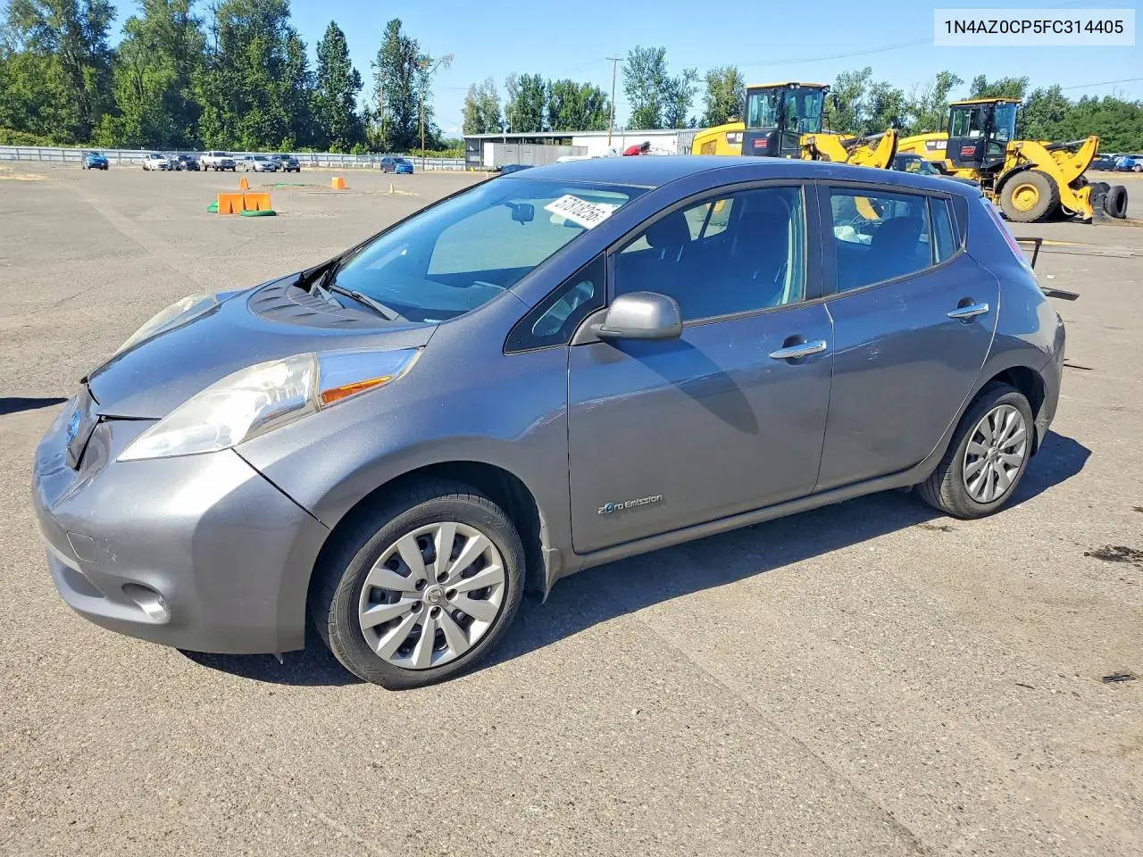 2015 Nissan Leaf S VIN: 1N4AZ0CP5FC314405 Lot: 57818256