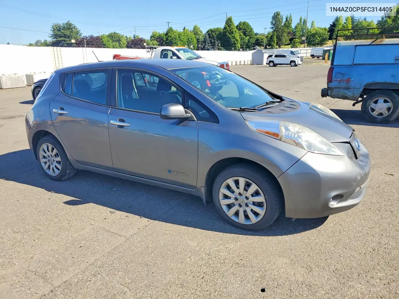 2015 Nissan Leaf S VIN: 1N4AZ0CP5FC314405 Lot: 57818256