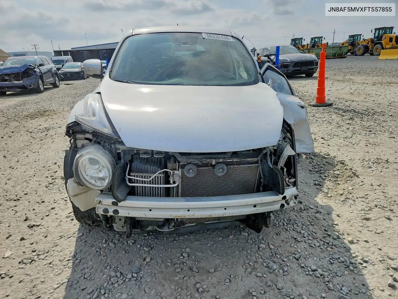2015 Nissan Juke S VIN: JN8AF5MVXFT557855 Lot: 58332436