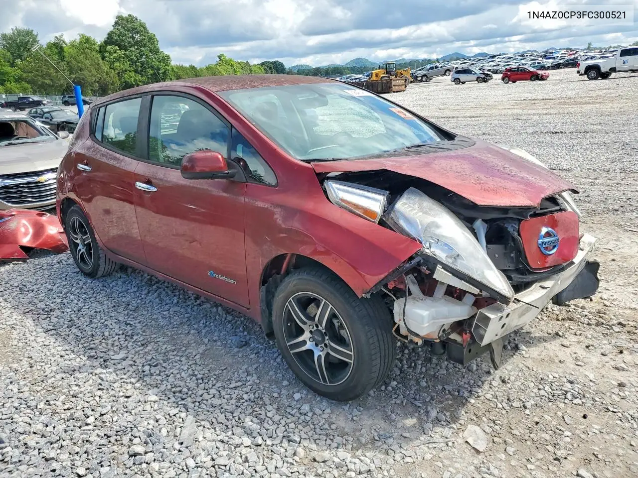 2015 Nissan Leaf S VIN: 1N4AZ0CP3FC300521 Lot: 58474836