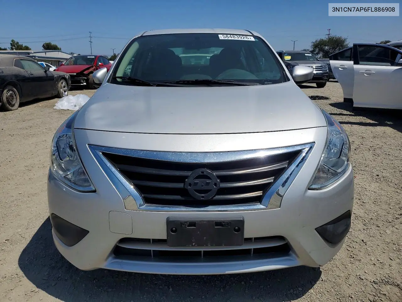 2015 Nissan Versa 1.6 Sv VIN: 3N1CN7AP6FL886908 Lot: 58483926