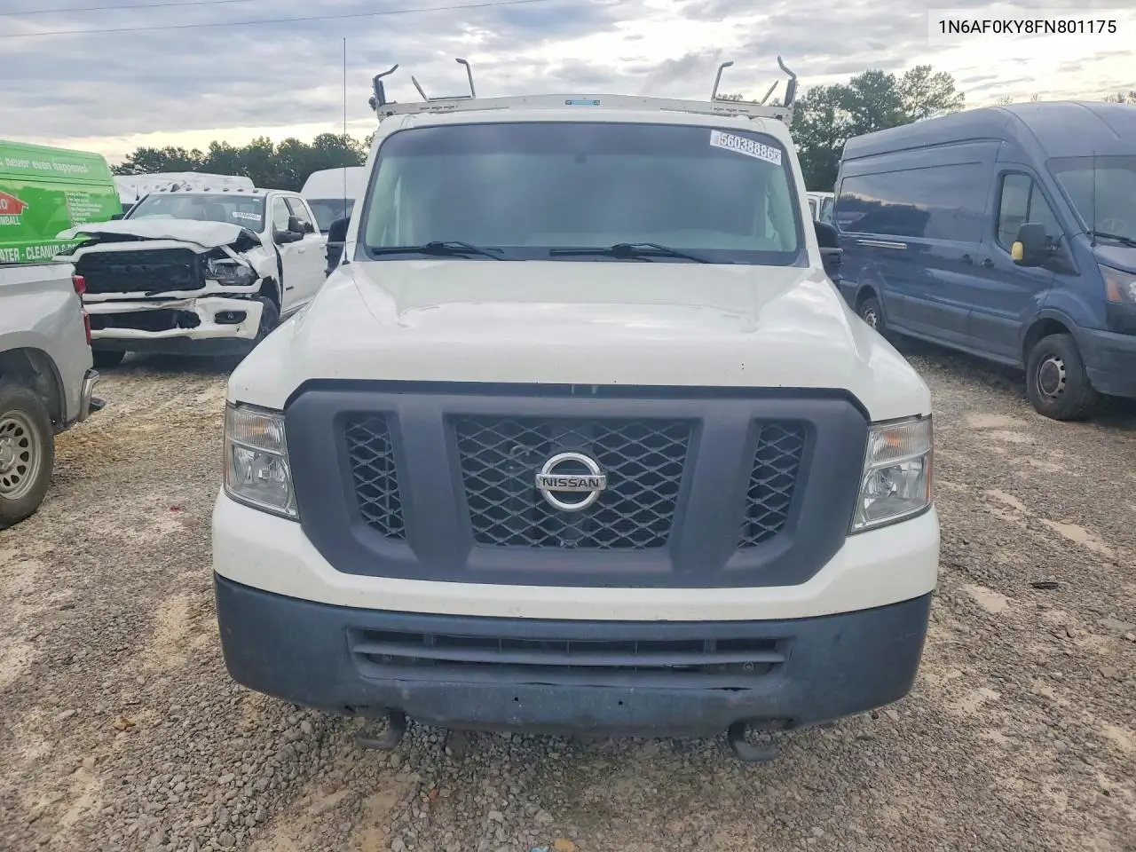 2015 Nissan Nv 2500 Hd S VIN: 1N6AF0KY8FN801175 Lot: 58840206