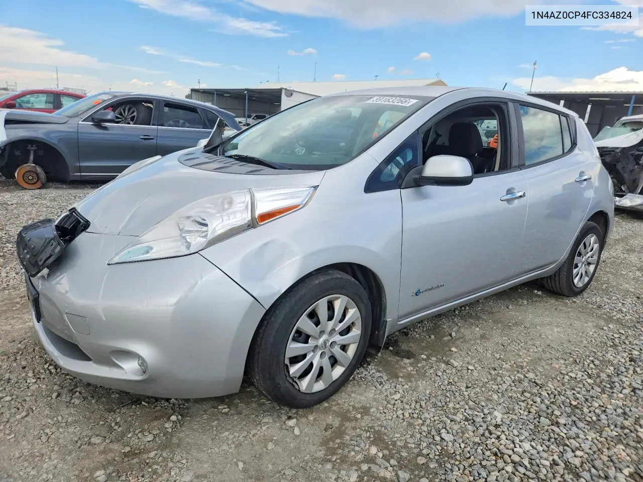 2015 Nissan Leaf S VIN: 1N4AZ0CP4FC334824 Lot: 59183266