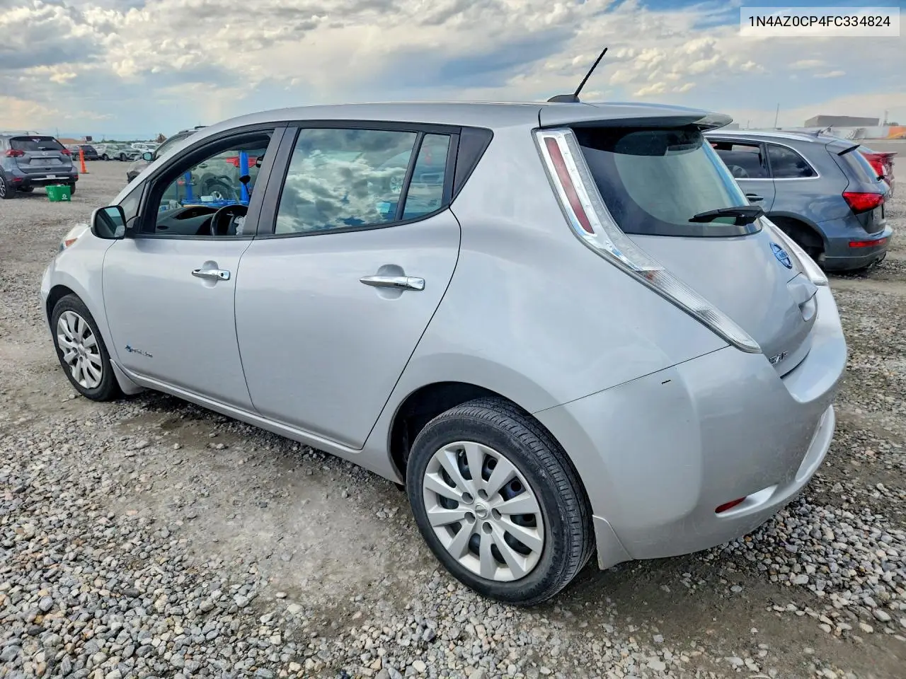 2015 Nissan Leaf S VIN: 1N4AZ0CP4FC334824 Lot: 59183266