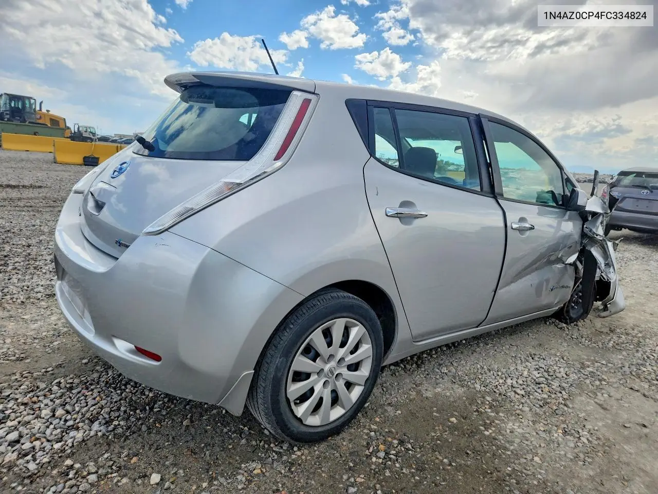 2015 Nissan Leaf S VIN: 1N4AZ0CP4FC334824 Lot: 59183266