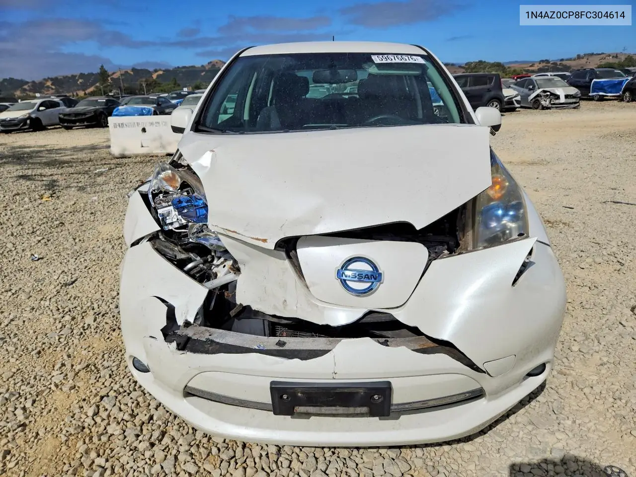2015 Nissan Leaf Sv VIN: 1N4AZ0CP8FC304614 Lot: 59676676