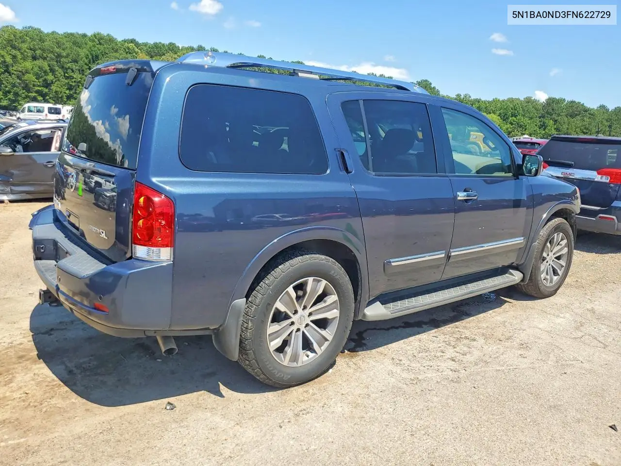 2015 Nissan Armada Sl VIN: 5N1BA0ND3FN622729 Lot: 59771996