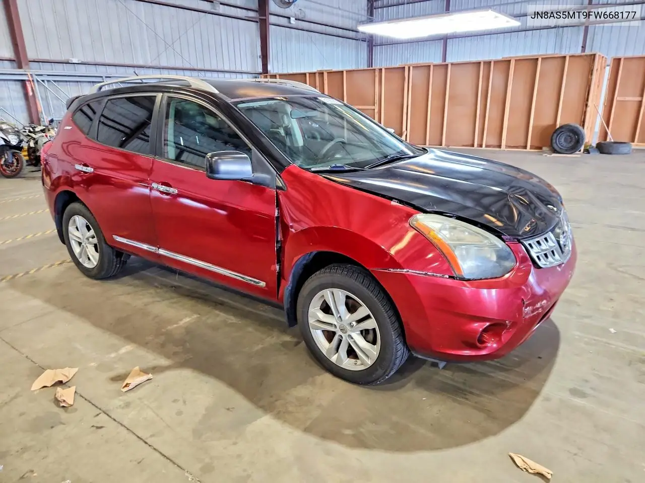 2015 Nissan Rogue Select S VIN: JN8AS5MT9FW668177 Lot: 61585056