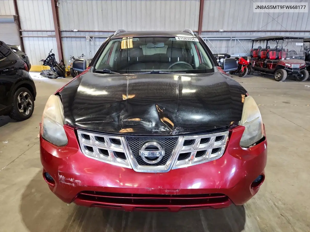 2015 Nissan Rogue Select S VIN: JN8AS5MT9FW668177 Lot: 61585056