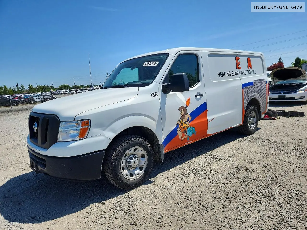 2016 Nissan Nv 2500 Hd Sv VIN: 1N6BF0KY7GN816479 Lot: 52937736