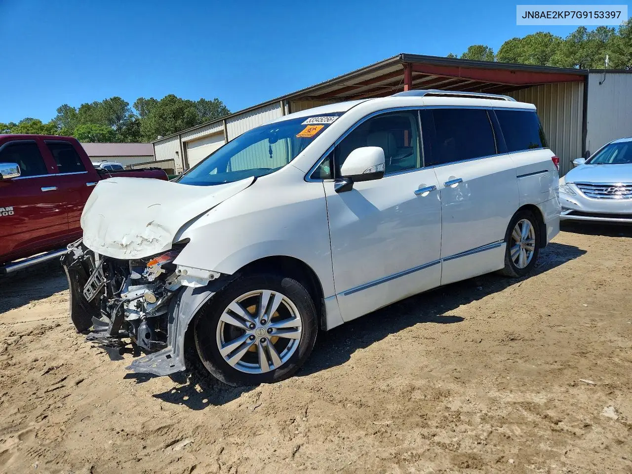 2016 Nissan Quest 3.5 Sl VIN: JN8AE2KP7G9153397 Lot: 53345256