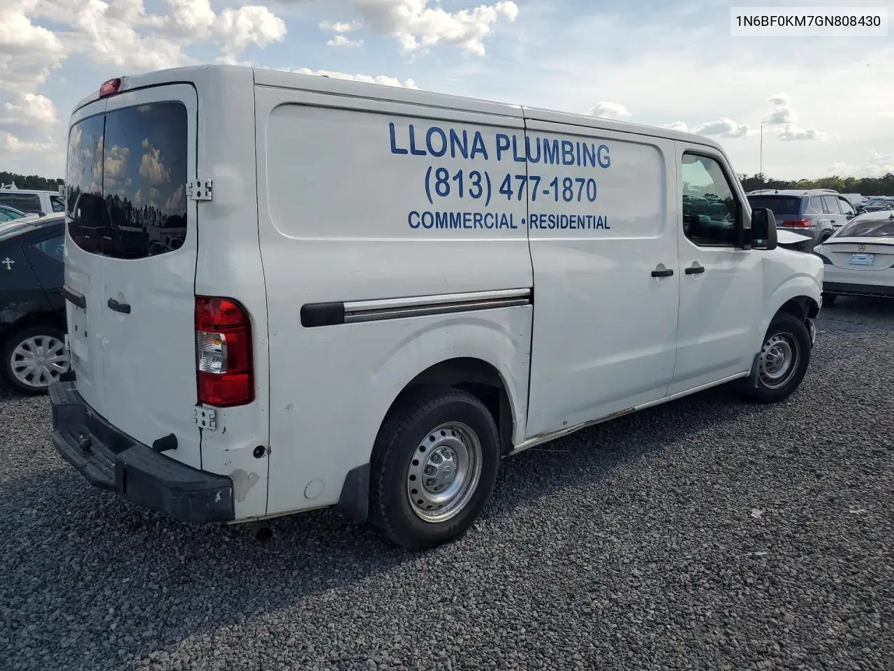2016 Nissan Nv 1500 S VIN: 1N6BF0KM7GN808430 Lot: 54588666